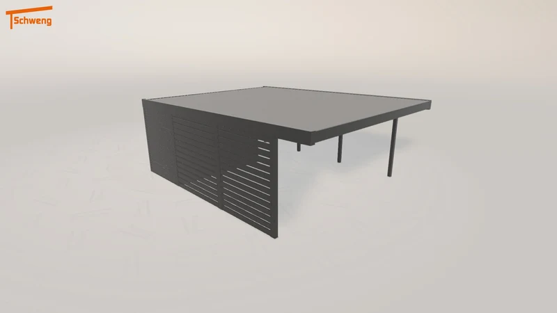 #DE Schweng Flachdachcarport C600+ (ID n5vqk3) #MTG