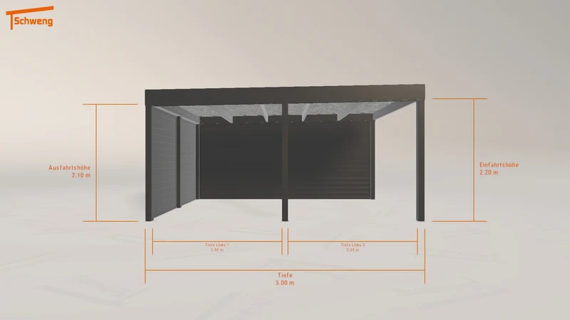 #DE Schweng Flachdachcarport C600 (ID 85jvkx) #MTG