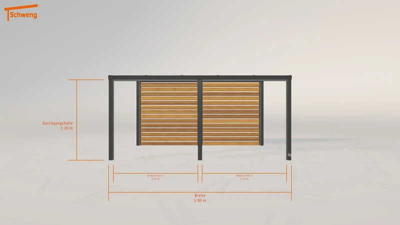 #DE Schweng Pultdachcarport S350 (ID 85zgmw)