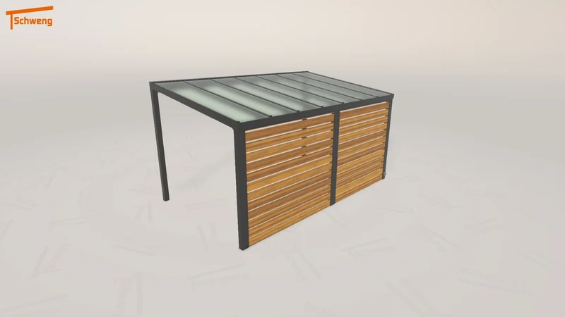 #DE Schweng Pultdachcarport S350 (ID 9w49b9)