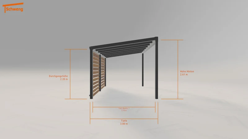 #DE Schweng Pultdachcarport S350 (ID 9w49b9)