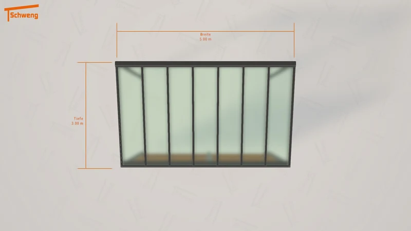 #DE Schweng Pultdachcarport S350 (ID 9w49b9)