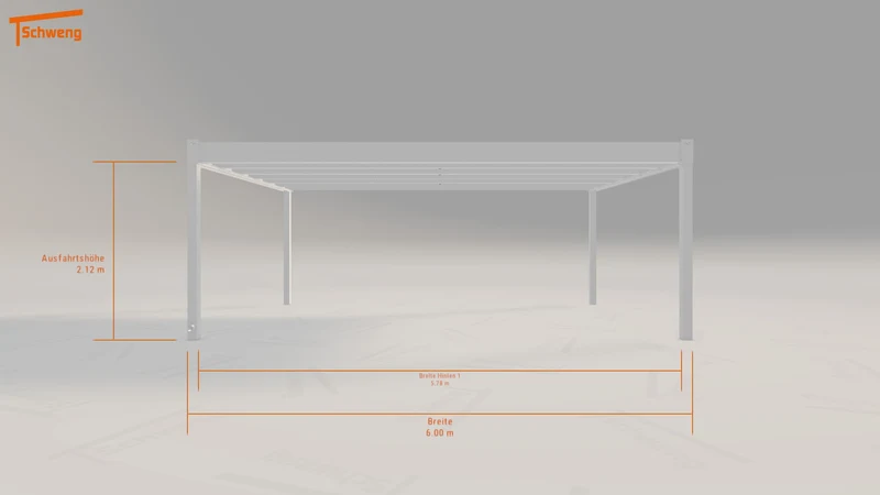 #DE Schweng Flachdachcarport C600+ (ID 9w4bw3) #MTG