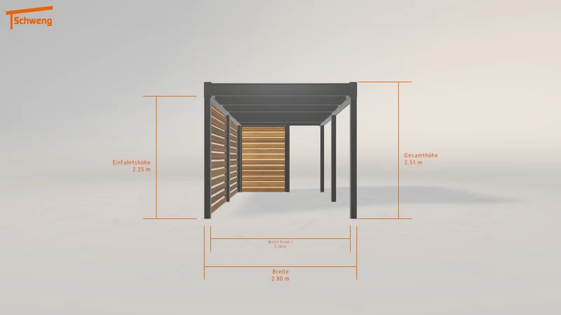 #AT Schweng Flachdachcarport C600 (ID zb92z5) #MTG