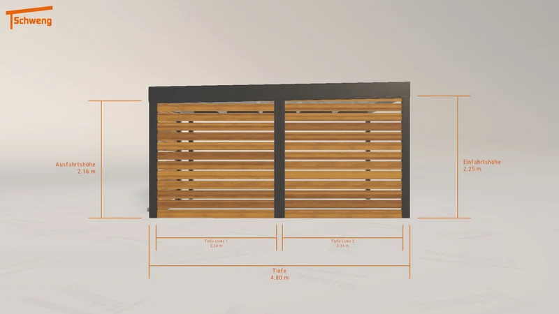 #AT Schweng Flachdachcarport C600 (ID zb92z5) #MTG