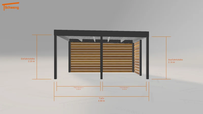 #AT Schweng Flachdachcarport C600 (ID zb92z5) #MTG