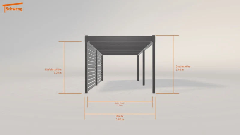 #DE Schweng Flachdachcarport C600 (ID 5m7mbp) #MTG