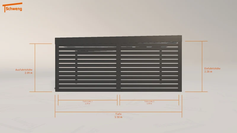 #DE Schweng Flachdachcarport C600 (ID 5m7mbp) #MTG