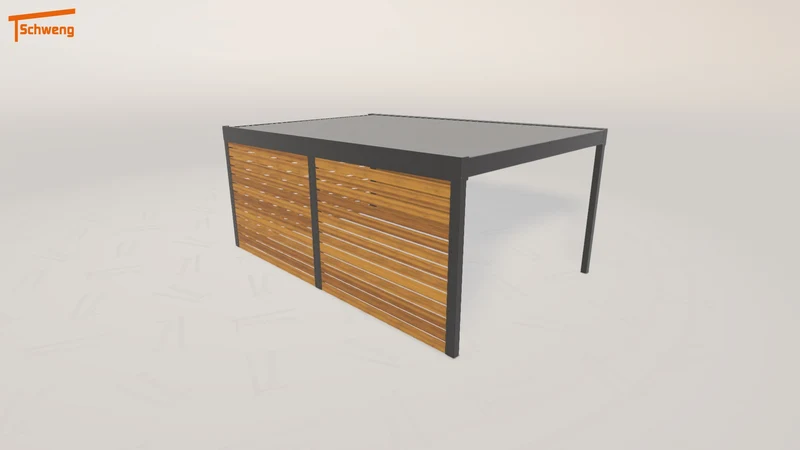 #DE Schweng Flachdachcarport C600 (ID mjvjg4)