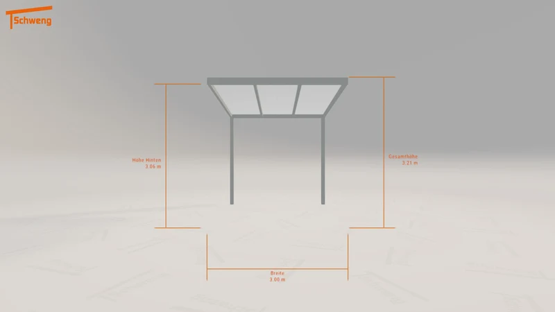 #DE Schweng Pultdachcarport S350 (ID zb3bpm)