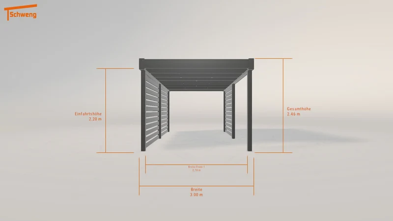 #DE Schweng Flachdachcarport C600+ (ID w3j3z3) #MTG