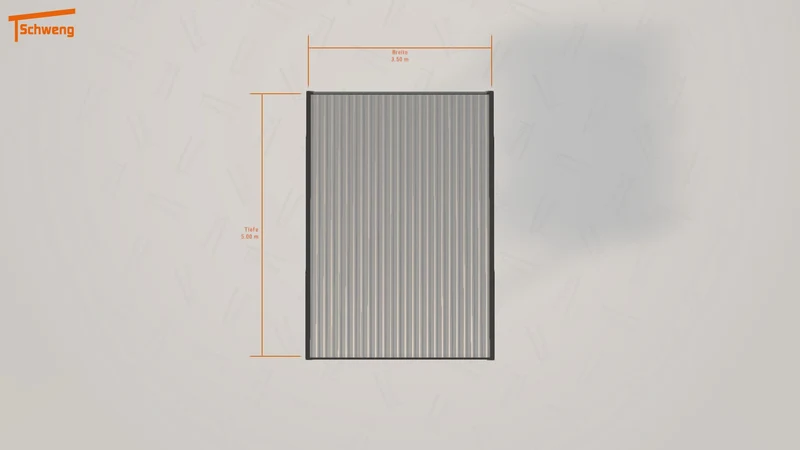 #DE Schweng Flachdachcarport C600 (ID zb9p4d)