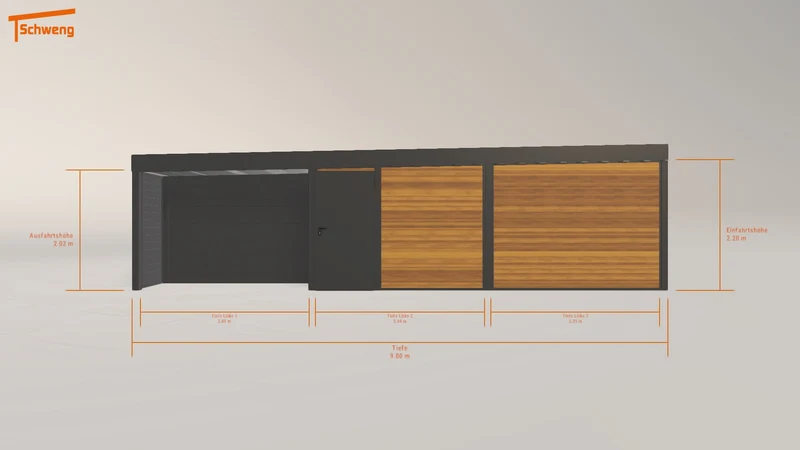 #DE Schweng Flachdachcarport C600 (ID rjyp4n) #MTG