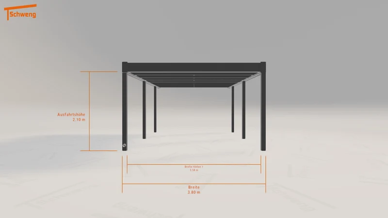 #DE Schweng Flachdachcarport C600 (ID v42yzp) #MTG