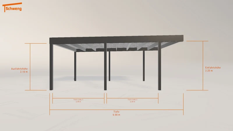 #DE Schweng Flachdachcarport C600 (ID v42yzp) #MTG