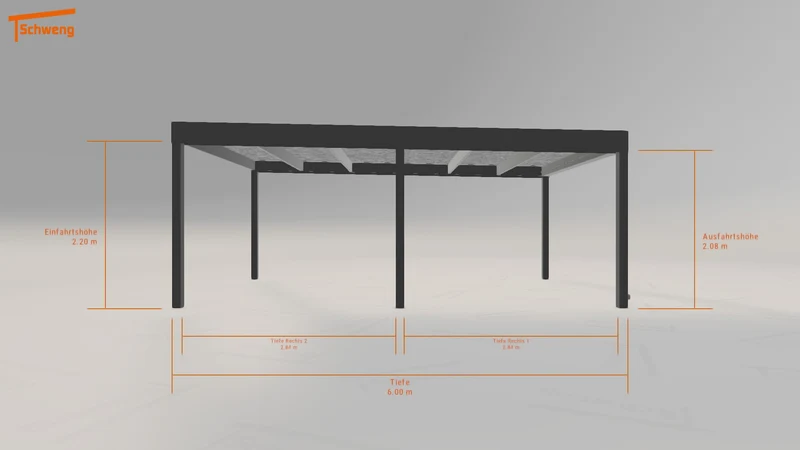 #DE Schweng Flachdachcarport C600 (ID 5mrzy8) #MTG