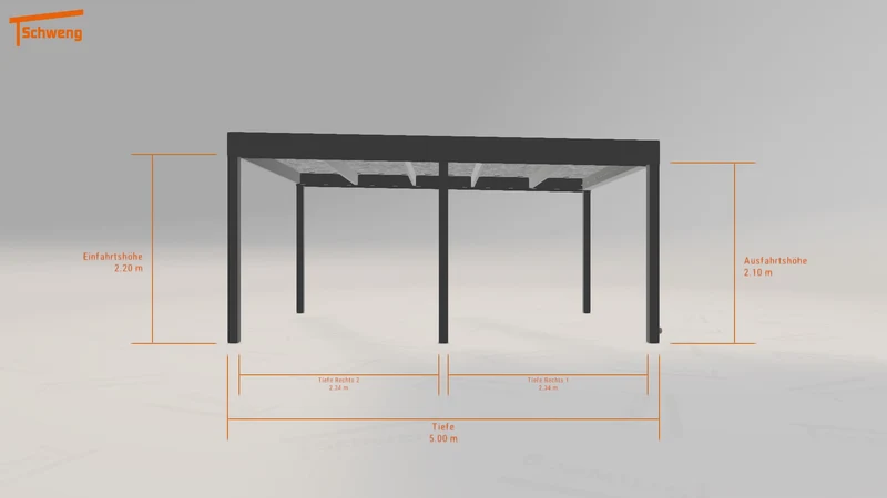 #DE Schweng Flachdachcarport C600 (ID n5vg4w) #MTG