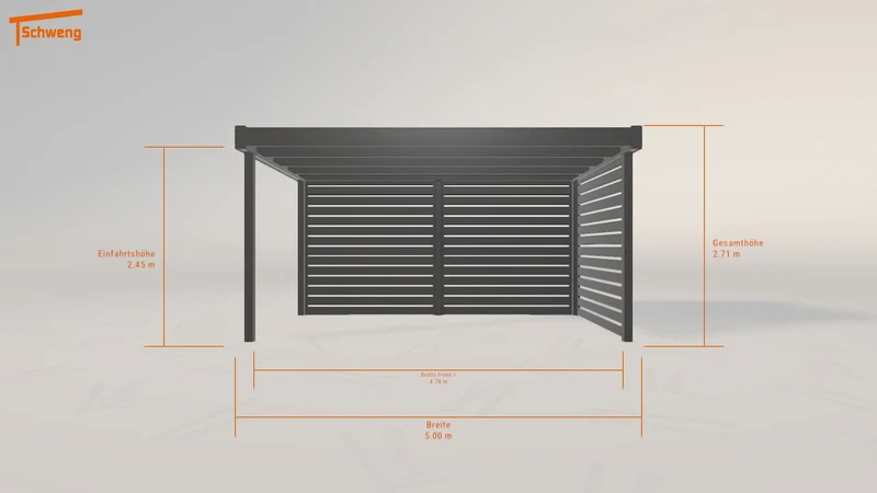 #DE Schweng Flachdachcarport C600 (ID n5vwjw) #MTG