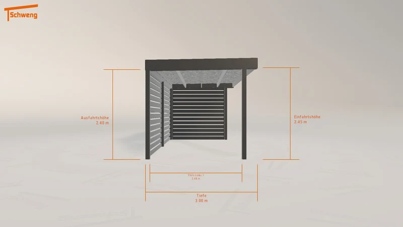 #DE Schweng Flachdachcarport C600 (ID n5vwjw) #MTG