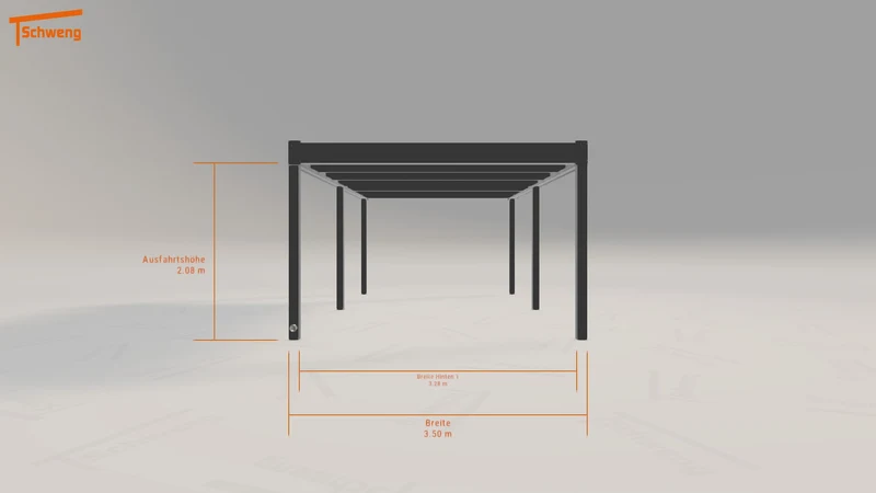 #DE Schweng Flachdachcarport C600 (ID ygmpmr)