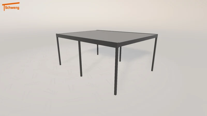 #DE Schweng Flachdachcarport C600 (ID x7zd2w)