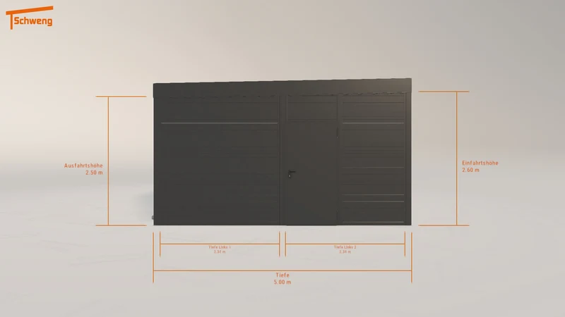#DE Schweng Flachdachcarport C600+ (ID pb5zk8)