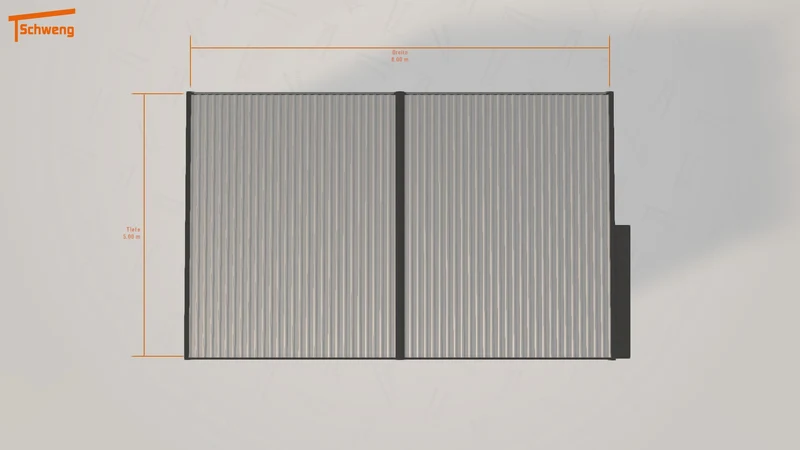 #DE Schweng Flachdachcarport C600+ (ID pb5zk8)