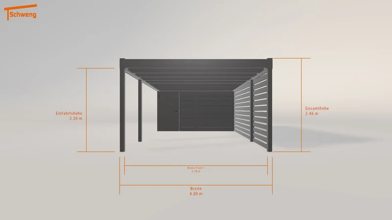 #DE Schweng Flachdachcarport C600 (ID v42q53) #MTG