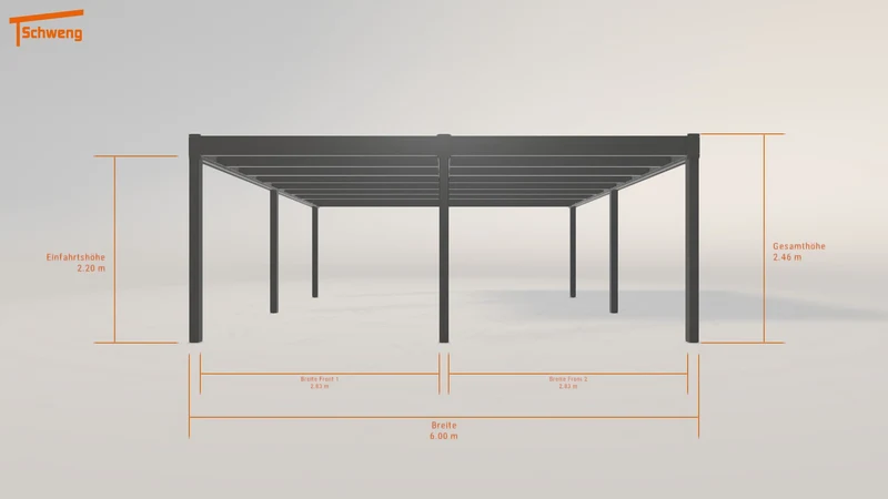 #DE Schweng Flachdachcarport C600+ (ID x7zwxn) #MTG