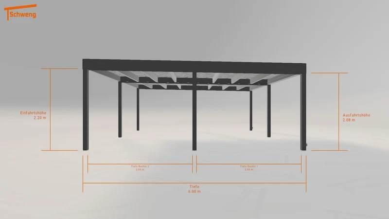 #DE Schweng Flachdachcarport C600+ (ID x7zwxn) #MTG