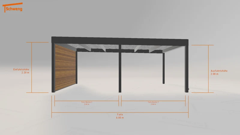 #DE Schweng Flachdachcarport C600 (ID ygmw4v) #MTG