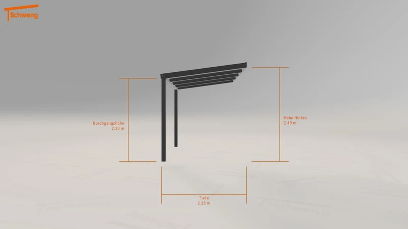 #DE Schweng Terrassenüberdachung S350 (ID 5m7qp3)