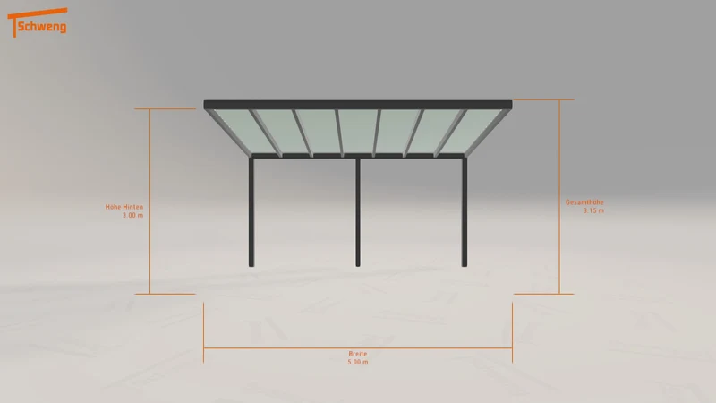 #DE Schweng Terrassenüberdachung S400 (ID 7727jz)
