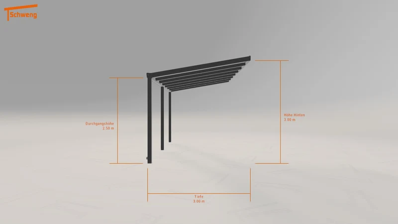 #DE Schweng Terrassenüberdachung S400 (ID 7727jz)