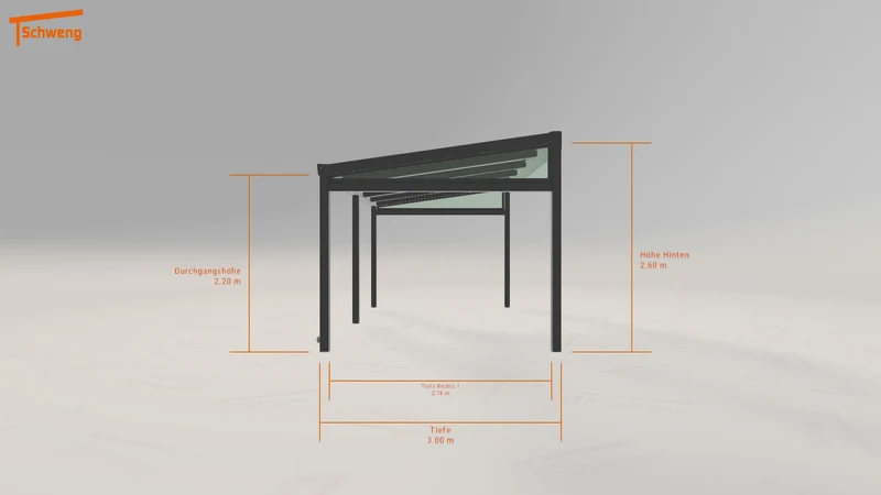 #DE Schweng Terrassenüberdachung S400 (ID rjyj8k)
