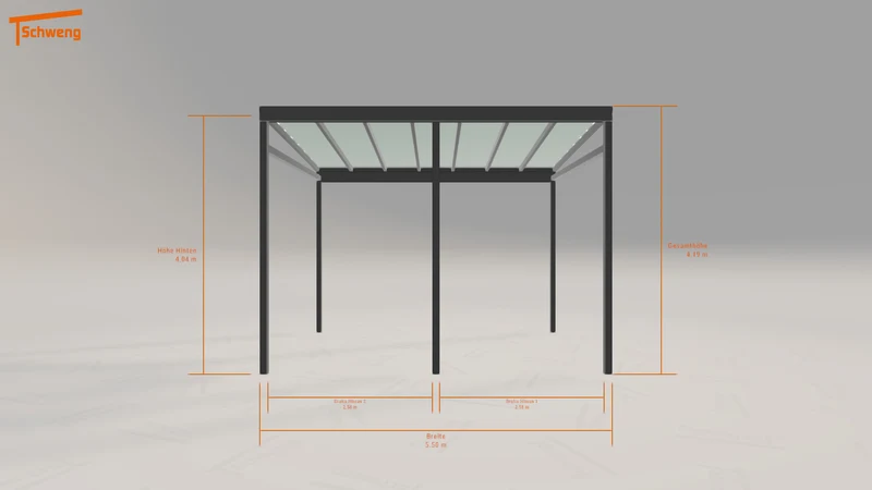 #DE Schweng Pultdachcarport S400 (ID w3j5db)