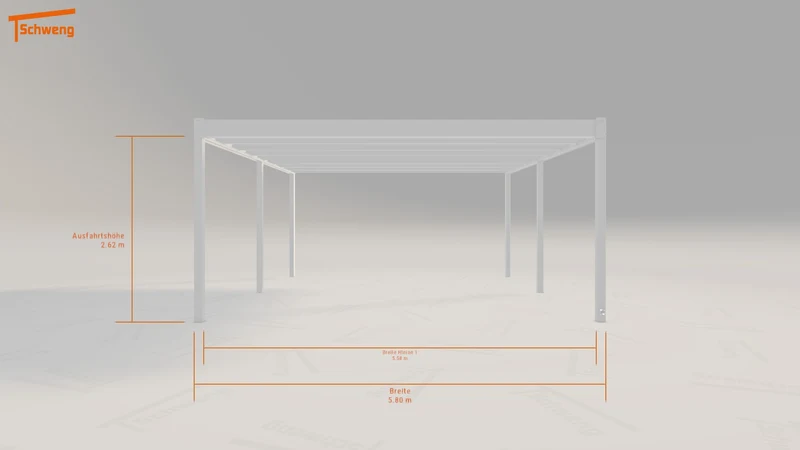 #DE Schweng Flachdachcarport C600+ (ID mjk294) #MTG