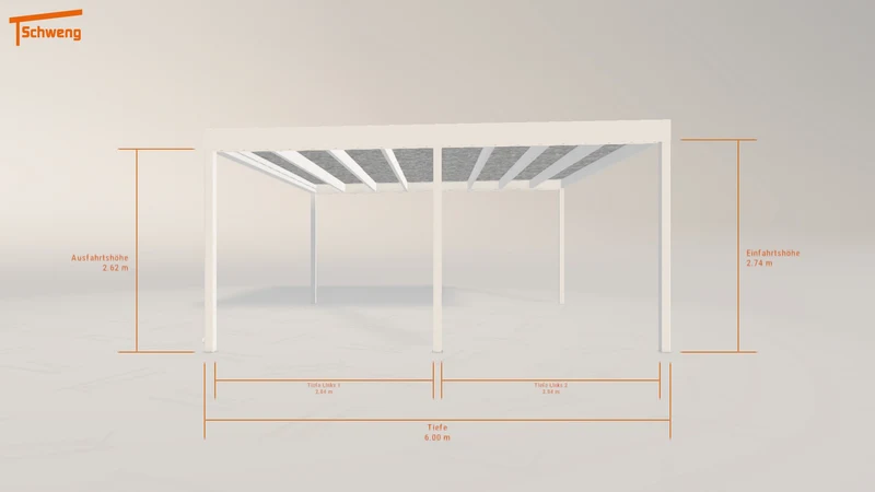 #DE Schweng Flachdachcarport C600+ (ID mjk294) #MTG