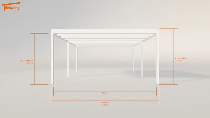 #DE Schweng Flachdachcarport C600+ (ID w3mxb3) #MTG
