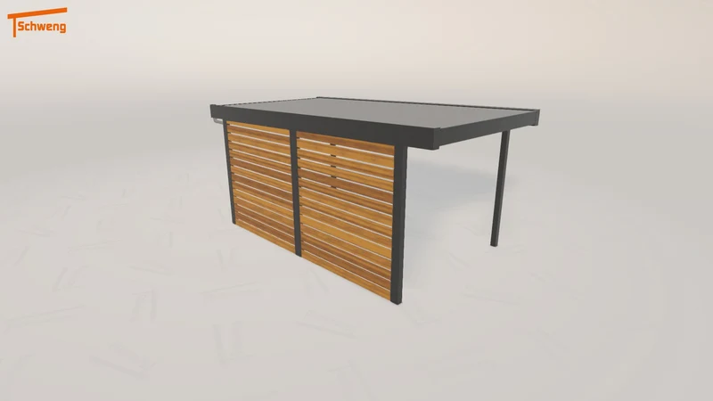 #DE Schweng Flachdachcarport C600 (ID qd9bwn)