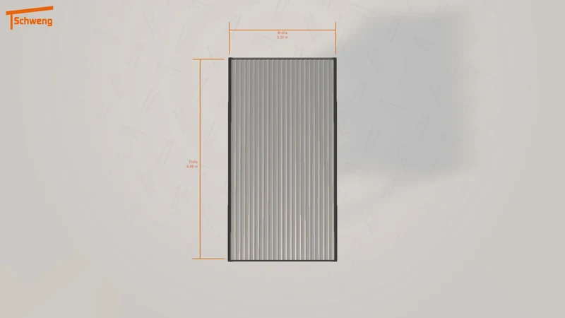 #DE Schweng Flachdachcarport C600 (ID qd9bwn)