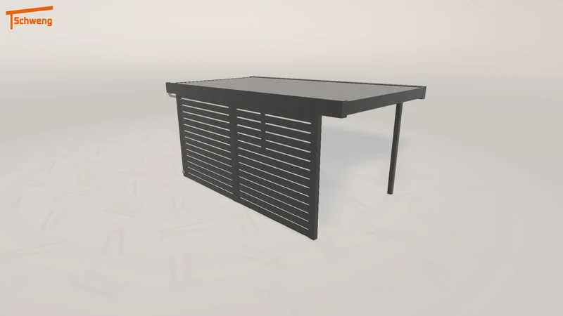 #DE Schweng Flachdachcarport C600 (ID 4259jz)