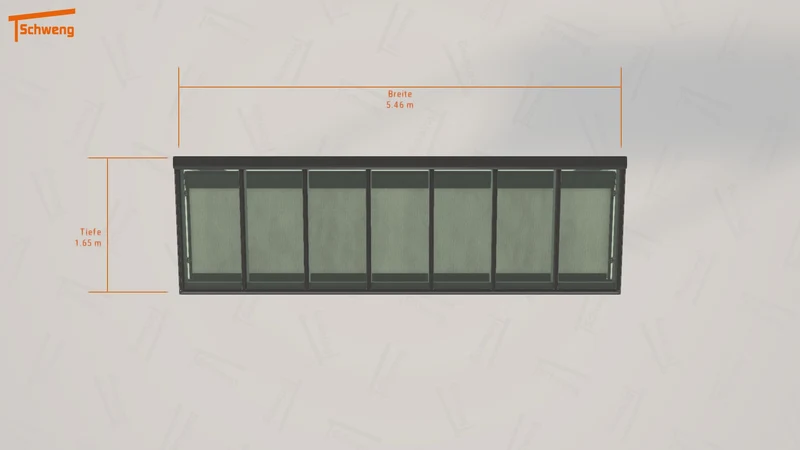 #DE Schweng Terrassenüberdachung S350 (ID v42vrb)