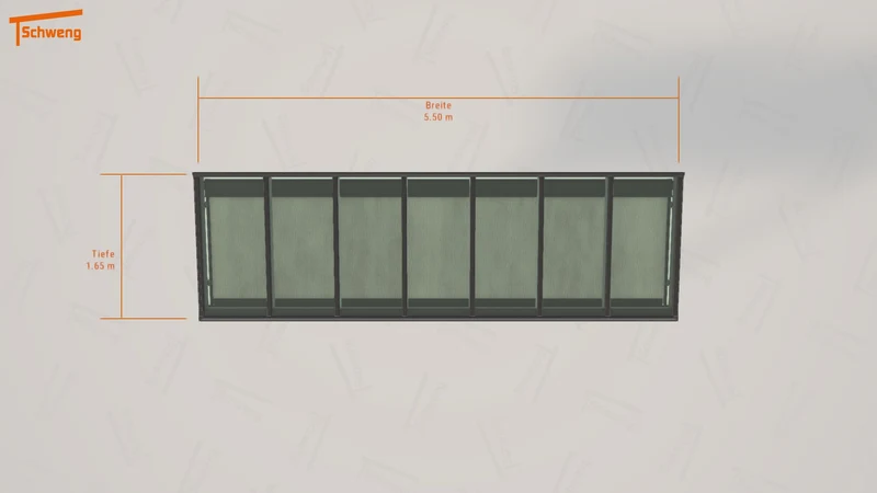 #DE Schweng Terrassenüberdachung S350 (ID 85jxrm)