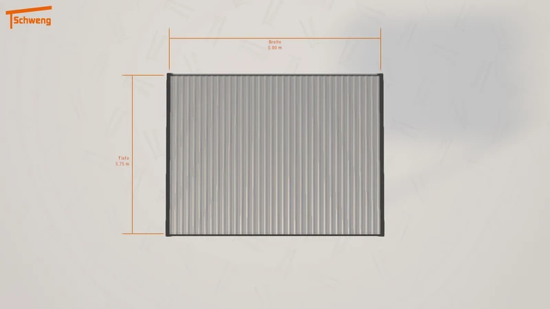 #DE Schweng Flachdachcarport C600+ (ID 85zw3m)