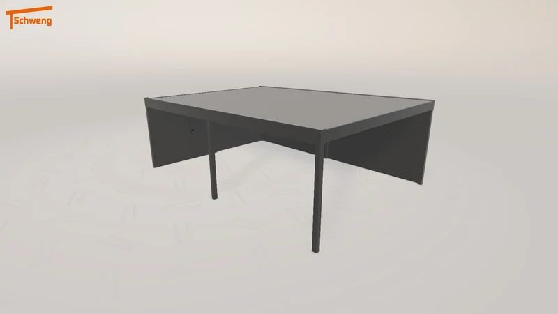 #DE Schweng Flachdachcarport C600 (ID 9wr3py)