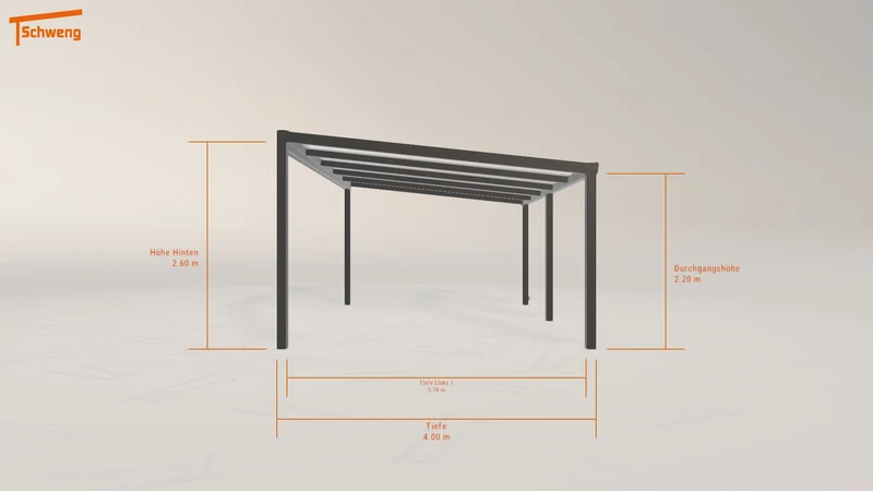 #DE Schweng Terrassenüberdachung S400 (ID mjk8bg)