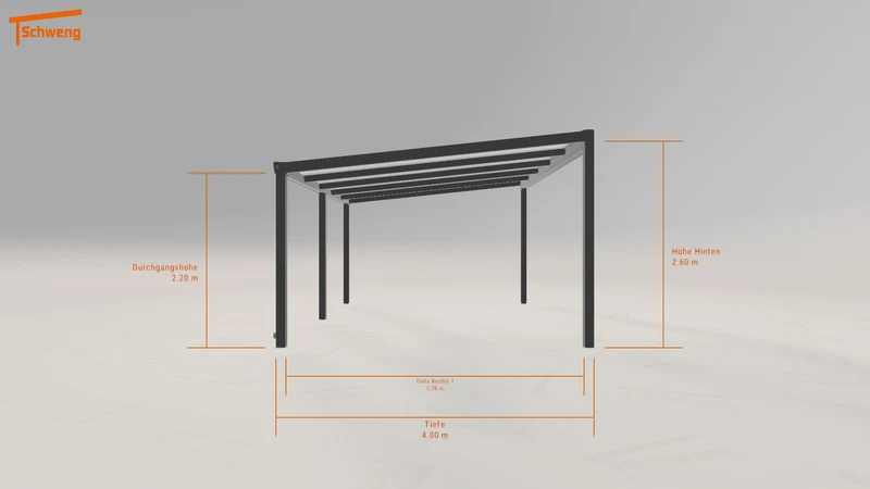 #DE Schweng Terrassenüberdachung S400 (ID mjk8bg)