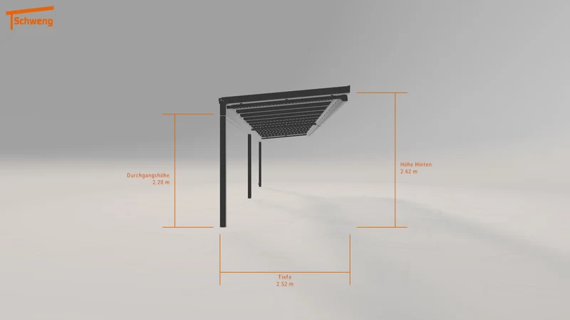 #DE Schweng Terrassenüberdachung S350 (ID bkrmpp)