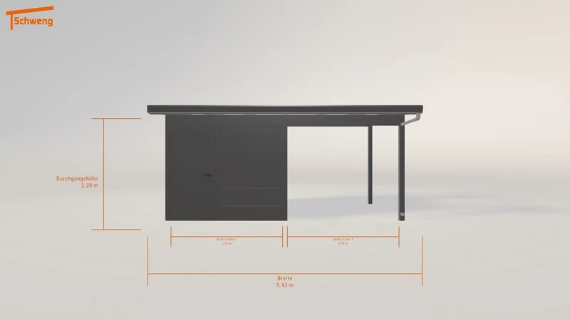 #DE Schweng Pultdachcarport S400 (ID qd9pj8)